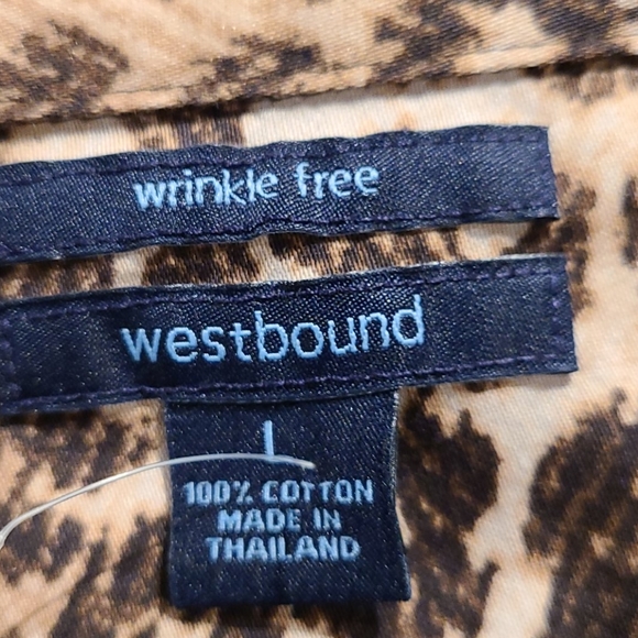 Westbound blouse leopard print size large - Picture 9 of 10